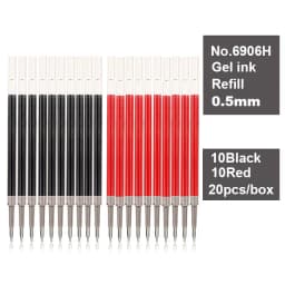 Deli Gel Pen 0.5mm Press Retractable Bullet Ballpoint Pens Simple Style Apply To For School Office Writing Stationery Supplies