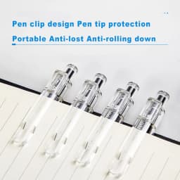 Deli Gel Pen 0.5mm Press Retractable Bullet Ballpoint Pens Simple Style Apply To For School Office Writing Stationery Supplies