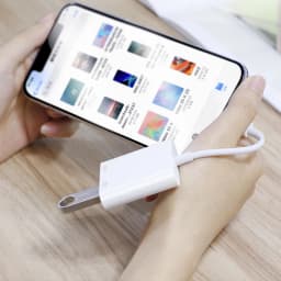 For Lightning to USB OTG Adapter for ipad iPhone14 13 12 11 Pro mini xr 8 7 to Read transfer data Connect external USB device