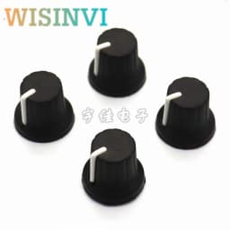 10 Pieces Rubber Half Shaft Knob Diameter 16mm Height 14mm Soft Rubber Knob 180 Degree D-Shaped Inner Hole 6mm