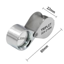 10x-30x Jewelry Diamond Jewelry Loupe Magnifier Tool Eye Magnifier Magnifying Glass Equipments Triplet Jewelers Eye Glass