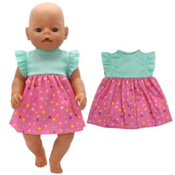 Baby Doll Dress 43cm For 17" Girl Doll Summer Outwear Accessories