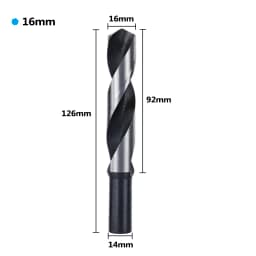 Reduced Shank HSS Drill Bit 14/16/18/20/22/25mm Hole Drill Cutter for Woodworking Carpentry Tools Twist Drill Bit