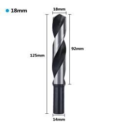 Reduced Shank HSS Drill Bit 14/16/18/20/22/25mm Hole Drill Cutter for Woodworking Carpentry Tools Twist Drill Bit