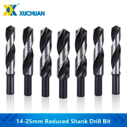 Reduced Shank HSS Drill Bit 14/16/18/20/22/25mm Hole Drill Cutter for Woodworking Carpentry Tools Twist Drill Bit