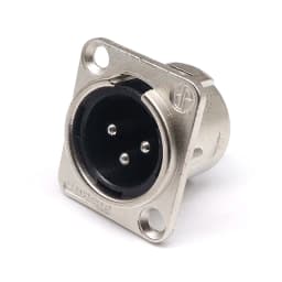 HF XLR 3pin Male Female Panel Audio Microphone Jack Plug Connector Black silver YS145BG YS146BG Copper Contact XLR Metal Socket