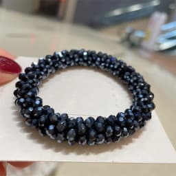 New Glitter Crystal Beads Hair Rope for Women Ponytail Scrunchies Elastic Hair Bands Beaded Rubber Hairband Hair Accessories