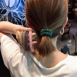 New Glitter Crystal Beads Hair Rope for Women Ponytail Scrunchies Elastic Hair Bands Beaded Rubber Hairband Hair Accessories