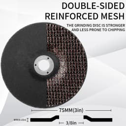 Resin Grinding Wheel 3inch 75mm Grind Disc Mini Cutting Round Disc for Angle Grinder Metal Polishing and Grinding