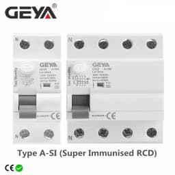 GEYA GYL9 A-SI Type Time Delayed RCD RCCB ELCB Electromagnetic Circuit Breaker 2P 4P 40A 63A 30mA Type A-SI Super Immunised