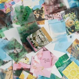 The New 400pcs/pack Lightweight Paper Vintage Craft Paper Mini Book DIY Scrapbooking Art Collage Photo Album Decor Supplies
