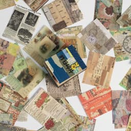 The New 400pcs/pack Lightweight Paper Vintage Craft Paper Mini Book DIY Scrapbooking Art Collage Photo Album Decor Supplies