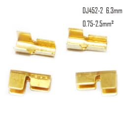 100/200/500/Pcs U-Shaped Copper Wire Crimps H62 Brass Wire Buckle Fascia Butt Terminal Quick Connect 454TABC 452 453 0.2-10mm2