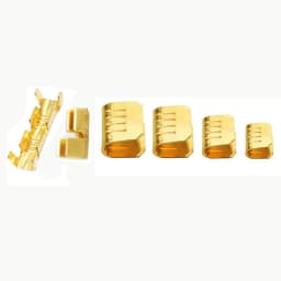 100/200/500/Pcs U-Shaped Copper Wire Crimps H62 Brass Wire Buckle Fascia Butt Terminal Quick Connect 454TABC 452 453 0.2-10mm2