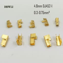 100/200/500/Pcs U-Shaped Copper Wire Crimps H62 Brass Wire Buckle Fascia Butt Terminal Quick Connect 454TABC 452 453 0.2-10mm2