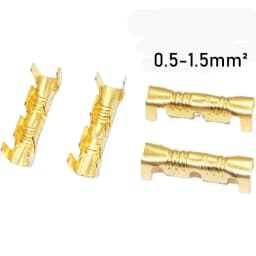100/200/500/Pcs U-Shaped Copper Wire Crimps H62 Brass Wire Buckle Fascia Butt Terminal Quick Connect 454TABC 452 453 0.2-10mm2