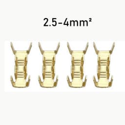 100/200/500/Pcs U-Shaped Copper Wire Crimps H62 Brass Wire Buckle Fascia Butt Terminal Quick Connect 454TABC 452 453 0.2-10mm2