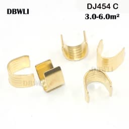 100/200/500/Pcs U-Shaped Copper Wire Crimps H62 Brass Wire Buckle Fascia Butt Terminal Quick Connect 454TABC 452 453 0.2-10mm2