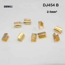 100/200/500/Pcs U-Shaped Copper Wire Crimps H62 Brass Wire Buckle Fascia Butt Terminal Quick Connect 454TABC 452 453 0.2-10mm2