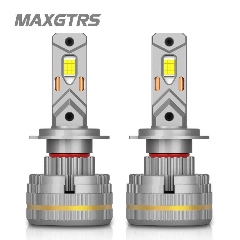 MAXGTRS 2X Turbo LED H4 9003 HB2 H1 H7 H8 H11 9005 9006 LED Beam Headlight Bulbs 200W Canbus Car Front Headlamp 6500K White 12V