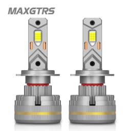 MAXGTRS 2X Turbo LED H4 9003 HB2 H1 H7 H8 H11 9005 9006 LED Beam Headlight Bulbs 200W Canbus Car Front Headlamp 6500K White 12V