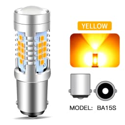 2Pcs 3600LM Canbus P21W 1156 BA15S LED Bulb For Skoda Superb Octavia 2 FL 2010 2011 2012 2013 LED Daytime Running Light DRL Lamp
