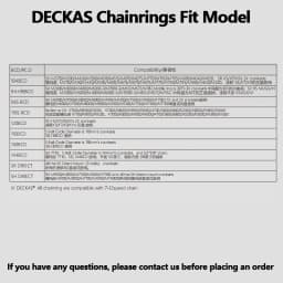 Deckas 144BCD Chainring 44T 46T 48T 50T 52T 54T 56T Single Chainring Large Teeth For TMB Bike
