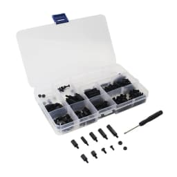 210pcs Screw Kit for Raspberry Pi Black Nylon Plastic Screws Nuts for Raspberry Pi M2.5 M3 for Raspberry Pi 4 Case Accessories