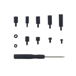 210pcs Screw Kit for Raspberry Pi Black Nylon Plastic Screws Nuts for Raspberry Pi M2.5 M3 for Raspberry Pi 4 Case Accessories