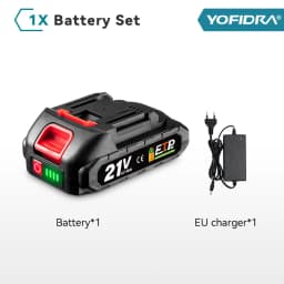 Yofidra 18-20V Rechargeable Lithium-Ion Battery For Cordless Drill/Saw/Screwdriver/Wrench/Angle Grinder Brushless Power Tools
