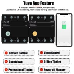 Tuya WiFi ZigBee Smart Circuit Breaker MCB 3P+N Timer Relay Switch Voice Remote Control for Alexa Google Home Assistant