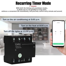 Tuya WiFi ZigBee Smart Circuit Breaker MCB 3P+N Timer Relay Switch Voice Remote Control for Alexa Google Home Assistant