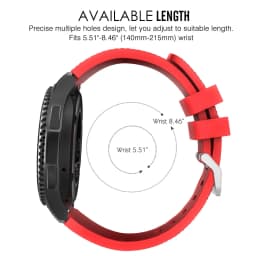 20mm 22mm watch Band for Samsung Galaxy Watch 3/4/46mm/42mm/active 2/Gear s3 Frontier/S2/Sport silicone bracelet Galaxy 5/5 pro