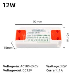 AC100V-240V To DC12V Constant Volatge 18W 36W Super Slim LED Driver LED Power Supplies 3A Lighting Transformer for LED Lighting