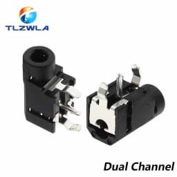 10PCS PJ-314A 3.5Mm Dual Channel, Stereo Audio Headphone Socket PJ-314 Mono Channel 3Pin Audio Connector