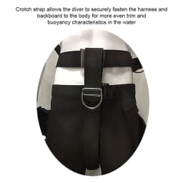 Adjustable Scuba Dive Crotch Straps Diving Harness Jacket Compensators Belt Professional Wide Freediving Webbing Accessory 