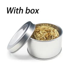 1pc Cleaning Ball Desoldering Soldering Iron Mesh Filter Cleaning Nozzle Tip Copper Wire Cleaner Ball Metal Dross Box Clean Ball