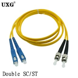 Double SC LC ST FC UPC To LC UPC Simplex 3.0mm PVC Single Mode Fiber Patch Cable Fiber Optic Patch Cord Cable 1m 2m 3m 5m10m 50m