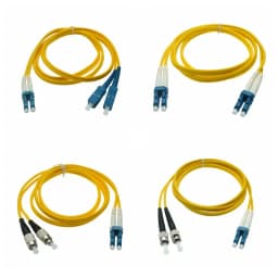 Double SC LC ST FC UPC To LC UPC Simplex 3.0mm PVC Single Mode Fiber Patch Cable Fiber Optic Patch Cord Cable 1m 2m 3m 5m10m 50m