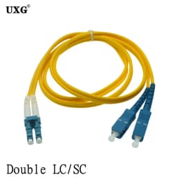 Double SC LC ST FC UPC To LC UPC Simplex 3.0mm PVC Single Mode Fiber Patch Cable Fiber Optic Patch Cord Cable 1m 2m 3m 5m10m 50m
