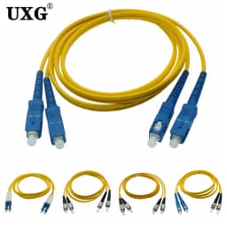 Double SC LC ST FC UPC To LC UPC Simplex 3.0mm PVC Single Mode Fiber Patch Cable Fiber Optic Patch Cord Cable 1m 2m 3m 5m10m 50m
