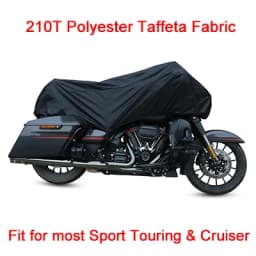 X Autohaux 210T Half Motorcycle Cover Travel Waterproof Outdoor Dustproof Rain Dust Anti UV Motor Scooter Protector Cover M L XL