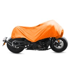 X Autohaux 210T Half Motorcycle Cover Travel Waterproof Outdoor Dustproof Rain Dust Anti UV Motor Scooter Protector Cover M L XL