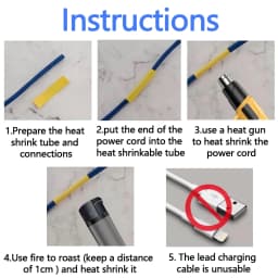 10Pcs Hse-231 Compatible Brother Hse-211 221 241 251 611 621 631 641 651 Heat Shrink Tube Label for Brother P-touch Label Maker