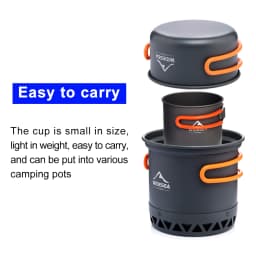 Widesea Camping Aluminum Mug Outdoor Coffee Cup Tourism Tableware Picnic Cooking Equipment Supplies Tourist Trekking Hiking