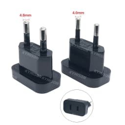 US China To European EU Travel Adapter With Safety Shutter Germany Power Wall Plug Connector Adaptor
