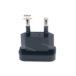 US China To European EU Travel Adapter With Safety Shutter Germany Power Wall Plug Connector Adaptor
