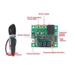 Javino W1209 DC 5V 12V heat cool temp thermostat temperature control switch temperature controller thermometer thermo controller