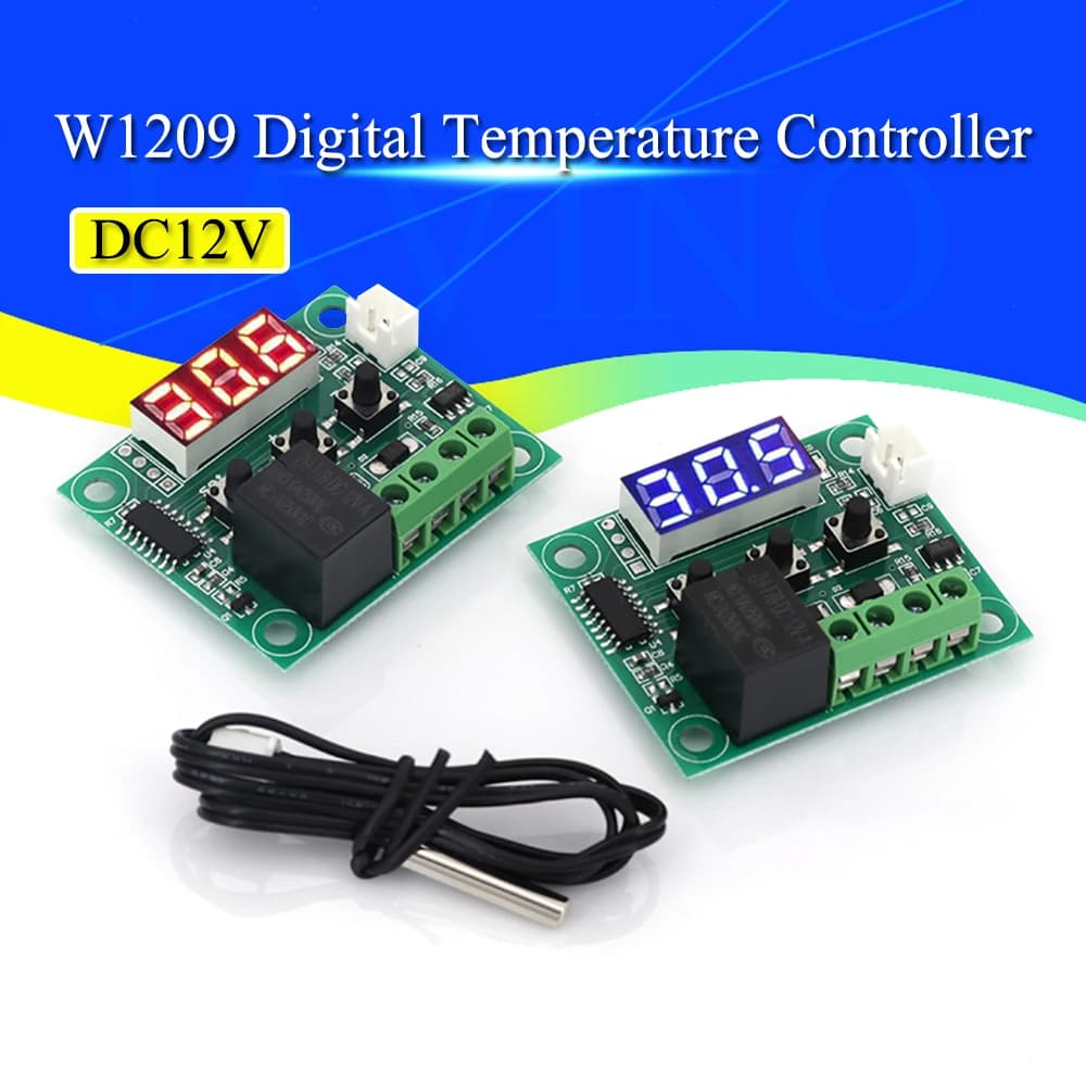 Javino W1209 DC 5V 12V heat cool temp thermostat temperature control switch temperature controller thermometer thermo controller