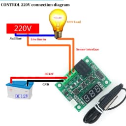 Javino W1209 DC 5V 12V heat cool temp thermostat temperature control switch temperature controller thermometer thermo controller